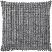 Dutch decor - ROME - Kussenhoes uni 45x45 cm - Charcoal Gray - donkergrijs