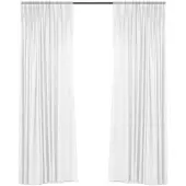 Larson - Luxe ondergordijnen - Met haken - 3m x 2.5m - Wit