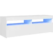 vidaXL Tv-meubel met LED-verlichting 120x35x40 cm wit