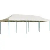 vidaXL Vouwtent pop-up 3x9 m crème