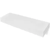 vidaXL Wandplanken zwevend met lades 2 st 80 cm wit
