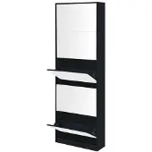 Feel Furniture - Schoenenkast met spiegel - 5 Laden - Zwart