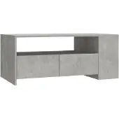vidaXL Salontafel 102x55x42 cm bewerkt hout betongrijs