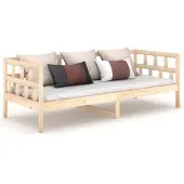 vidaXL Slaapbank massief grenenhout 90x190 cm