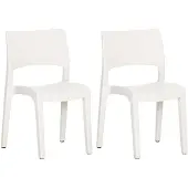 vidaXL Tuinstoelen 2 st polypropeen wit