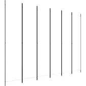 vidaXL Kamerscherm met 6 panelen 300x220 cm stof wit