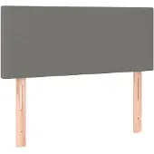 vidaXL Hoofdbord 90x5x78/88 cm stof donkergrijs