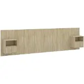 vidaXL Hoofdbord met kastjes bewerkt hout sonoma eikenkleurig