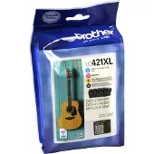 Brother LC-421XLVAL Inktcartridge 4-kleuren Multipack Hoge capaciteit