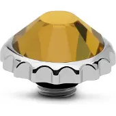 Melano Vivid Cap Steentje Topaz Zilver