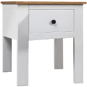 vidaXL Nachtkastje Panama Range 46x40x57 cm grenenhout wit