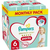 Pampers Premium Broekluiers Maat 6, 15-25kg, 93st