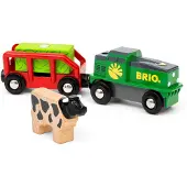 BRIO World Boerderijtrein op batterijen - Speeltrein voor kinderen vanaf 3 jaar - 36018