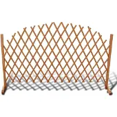 vidaXL Tuinlatwerk 180x100 cm massief hout