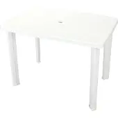 vidaXL Tuintafel 101x68x72 cm kunststof wit