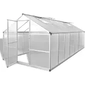 vidaXL Tuinkas 10,53 m² versterkt aluminium