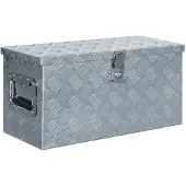 vidaXL Doos 61,5x26,5x30 cm aluminium zilverkleurig online kopen