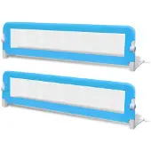 vidaXL Kinderbedhekjes 2 st 150x42 cm blauw
