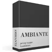 Ambiante Jersey - Topper Hoeslaken - 120x200/210/220 - Antraciet