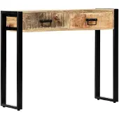 vidaXL Wandtafel 90x30x75 cm massief mangohout