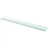 vidaXL Schappen 2 st 110x12 cm glas transparant