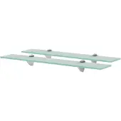 vidaXL Schappen zwevend 2 st 60x10 cm 8 mm glas