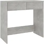 vidaXL Bureau "Jeggeleben" van spaanplaat in betonkleur. Afmetingen (L/B/H): 80x40x75 cm
