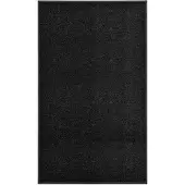 vidaXL Deurmat wasbaar 90x150 cm zwart