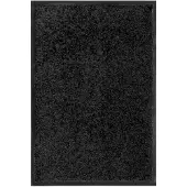 vidaXL Deurmat wasbaar 40x60 cm zwart