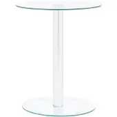 vidaXL Salontafel 40 cm gehard glas transparant