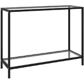 vidaXL Wandtafel 100x35x75 cm gehard glas transparant