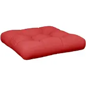 vidaXL Palletkussen 60x60x12 cm stof rood