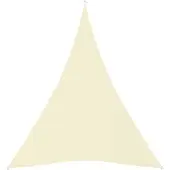 vidaXL Zonnescherm driehoekig 4x5x5 m oxford stof crèmekleurig