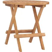 vidaXL Tuintafel inklapbaar 50x50x50 cm massief teakhout