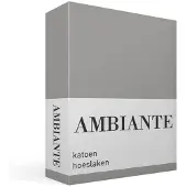 Ambiante Katoen - Hoeslaken - 80x200 - Grijs