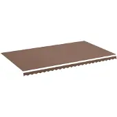 vidaXL Vervangingsdoek voor luifel 580x345 cm polyester bruin