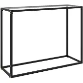 vidaXL Wandtafel 100x35x75 cm gehard glas transparant