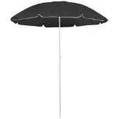 vidaXL Parasol met stalen paal 180 cm antracietkleurig