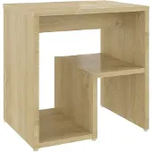 vidaXL Nachtkastje 40x30x40 cm bewerkt hout sonoma eikenkleurig