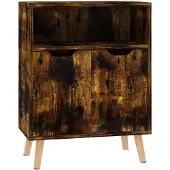 vidaXL Dressoir 60x30x72 cm bewerkt hout gerookt eikenkleurig