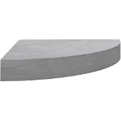 vidaXL Hoekwandschap 25x25x3,8 cm MDF betongrijs