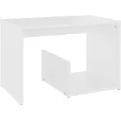 vidaXL Bijzettafel 59x36x38 cm bewerkt hout wit