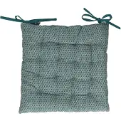 Atmosphera Stoelkussen - petrol - katoen - 38x7 cm - wicker zitkussen - tuinstoelkussens