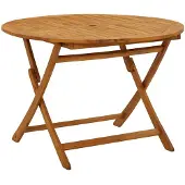 vidaXL Tuintafel inklapbaar 110 cm massief acaciahout