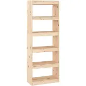vidaXL Boekenkast/kamerscherm 60x30x167,5 cm massief grenenhout