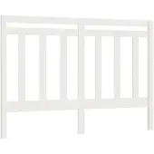 vidaXL Hoofdbord 126x4x100 cm massief grenenhout wit