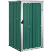vidaXL Tuinschuur 88x89x161 cm gegalvaniseerd staal groen