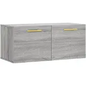 vidaXL Wandkast 80x36,5x35 cm bewerkt hout grijs sonoma eikenkleurig