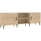 vidaXL Tv-meubel 150x30x50 cm bewerkt hout sonoma eikenkleurig