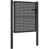 vidaXL Tuinpoort Antraciet 100x100 cm Staal